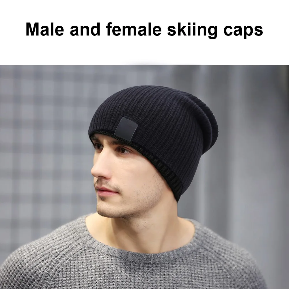 Зимние шапочки для улицы Изысканный подарок, приятная Уникальная Регулируемая удобная и прочная переносная лыжная шапка, мягкая вязаная шапка