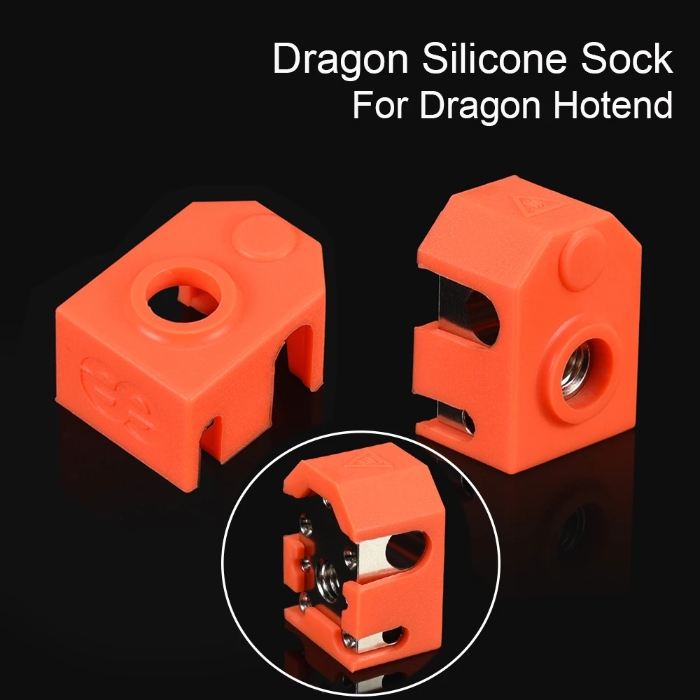 Силиконовые Носки Phaetus Dragon Для Экструдера Dragon Hotend Bowden, Блок Нагревателя Dragon, Сопло 3D Принтера, Запчасти V5 V6, Силиконовый Носок