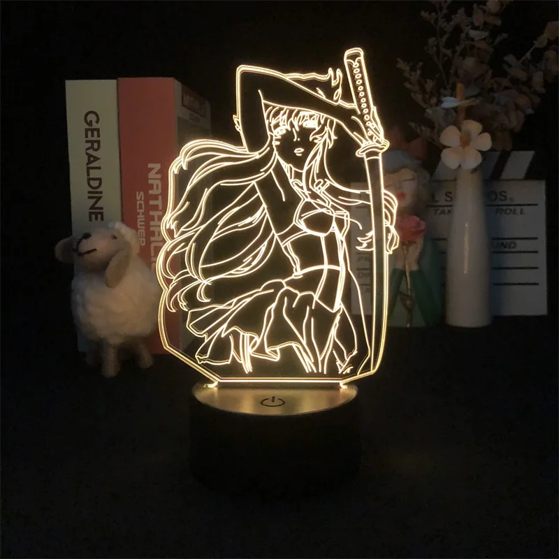 Японское Аниме Дневник будущего Манга 3D Ночник для Декора Спальни Милый Красочный Подарок на День Рождения Светодиодная Лампа Манга Малыш Прекрасный Подарок