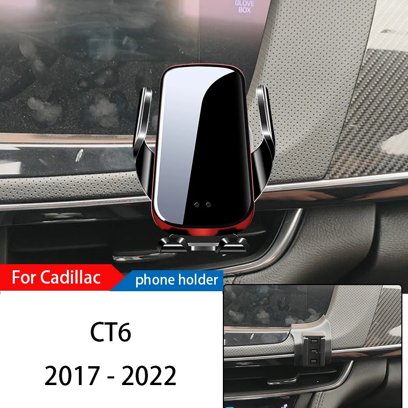 Беспроводное зарядное устройство, автомобильный держатель для телефона, подставка для Cadillac CT6 2017-2022, Регулируемый мобильный кронштейн для GPS-навигации, аксессуары