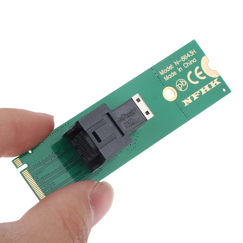 1 шт. Адаптер твердотельного накопителя NVMe M.2 NGFF в SFF-8643 U.2 U.3 для преобразования Riser Card