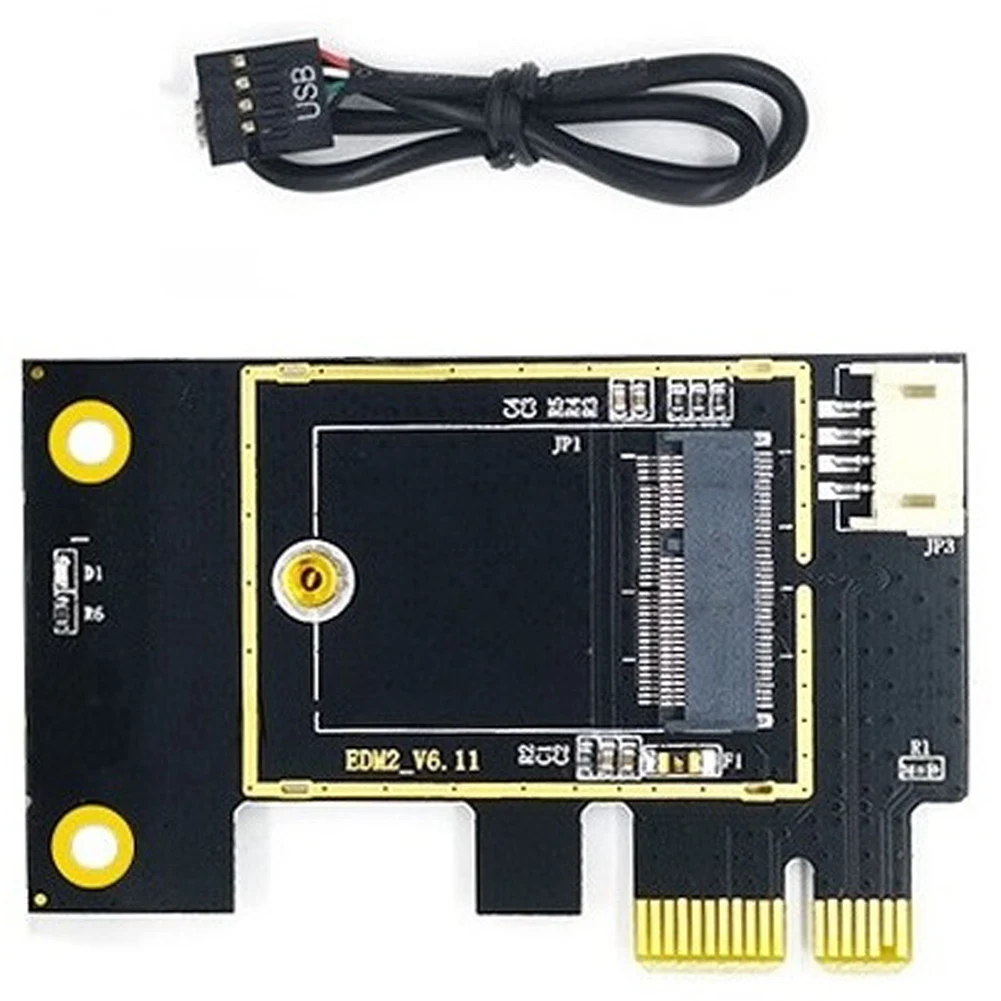 Адаптер беспроводной сетевой карты NGFF M.2 для PCIE поддерживает сетевую карту 7260 8265 1650 1675X AX200 AX210