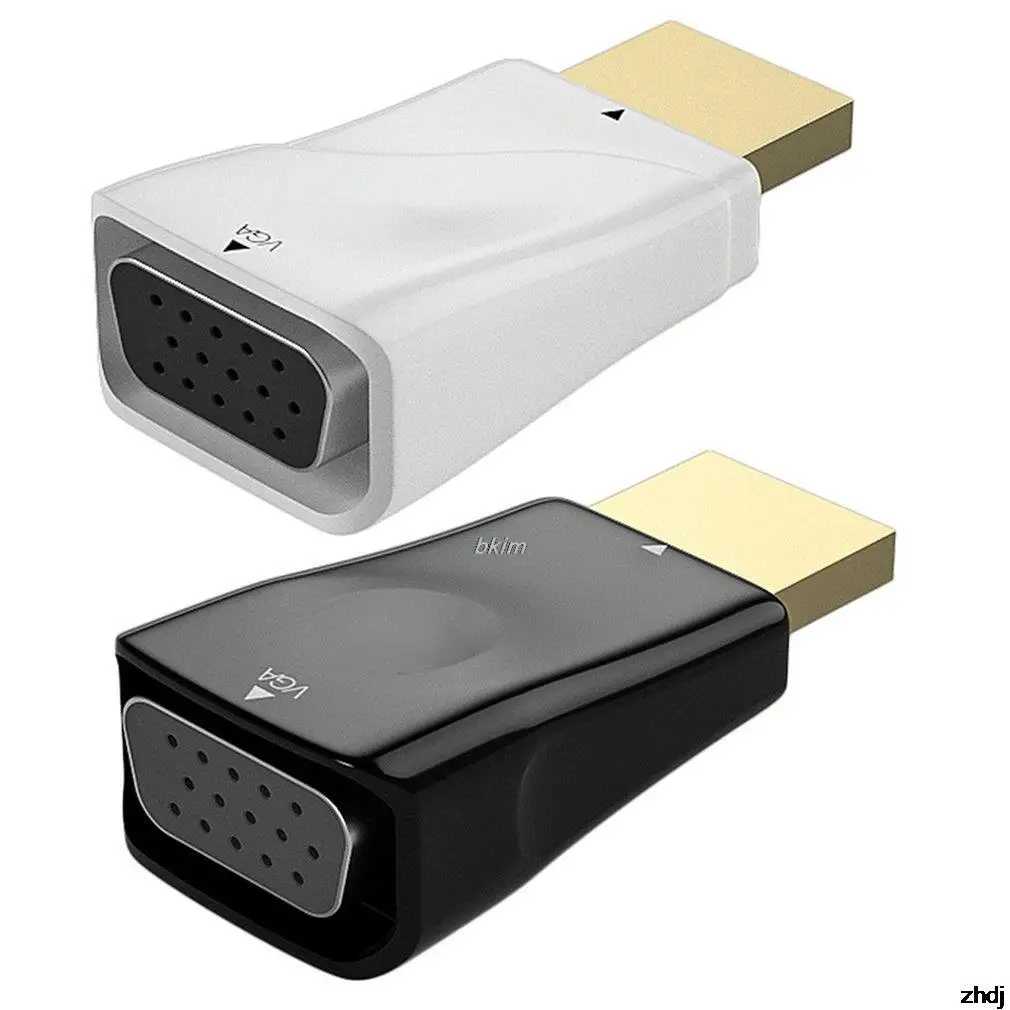 2022 Новый HDMI-совместимый адаптер для VGA, HDMI-совместимый кабель-адаптер, VGA-адаптер, стабильный конвертер высокой четкости, Прямая поставка