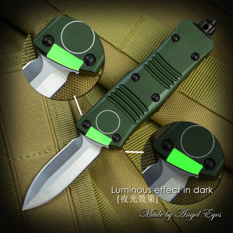 Ножи серии CT-M Combat TR00D0N Mini Micro OTF Tech Knife Тактические Карманные Ножи EDC для Самообороны Флуоресцентная Версия A28