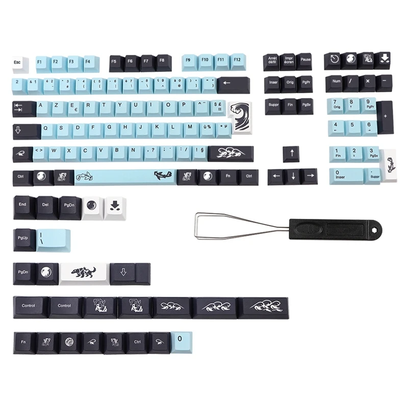 1 Комплект Колпачков с красящей Подкладкой Mizu Keycaps Для клавиатуры MX Switch Cherry Profile Key Cap FR Keycap 135 Клавиш