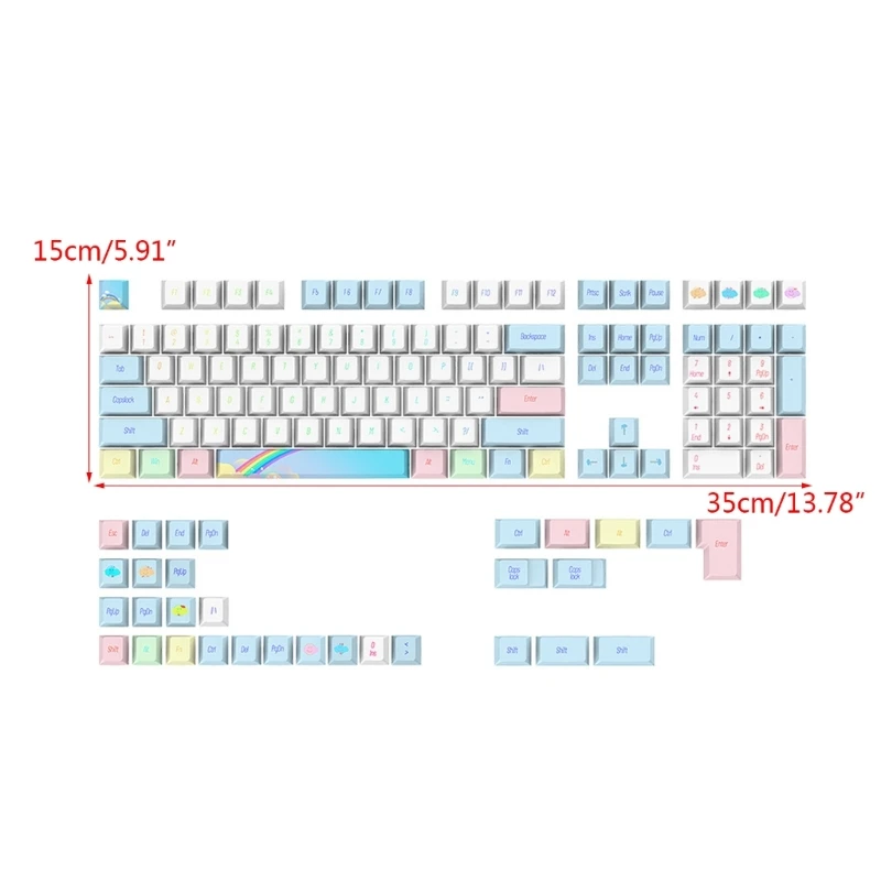 139 колпачков для ключей, сублимированных на основе красителя PBT, колпачок для ключей, механические клавиатуры, вишневый колпачок для ключей