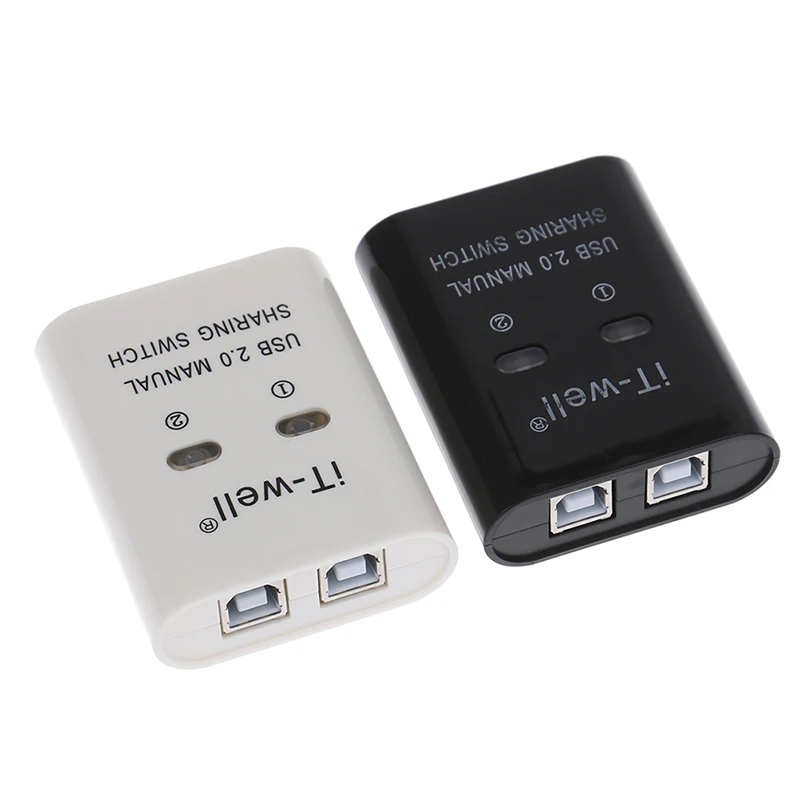USB-устройство общего доступа к принтеру, Устройство общего доступа к принтеру 2 В 1, 2-Портовый Разветвитель с ручным переключением Kvm, Концентратор-конвертер