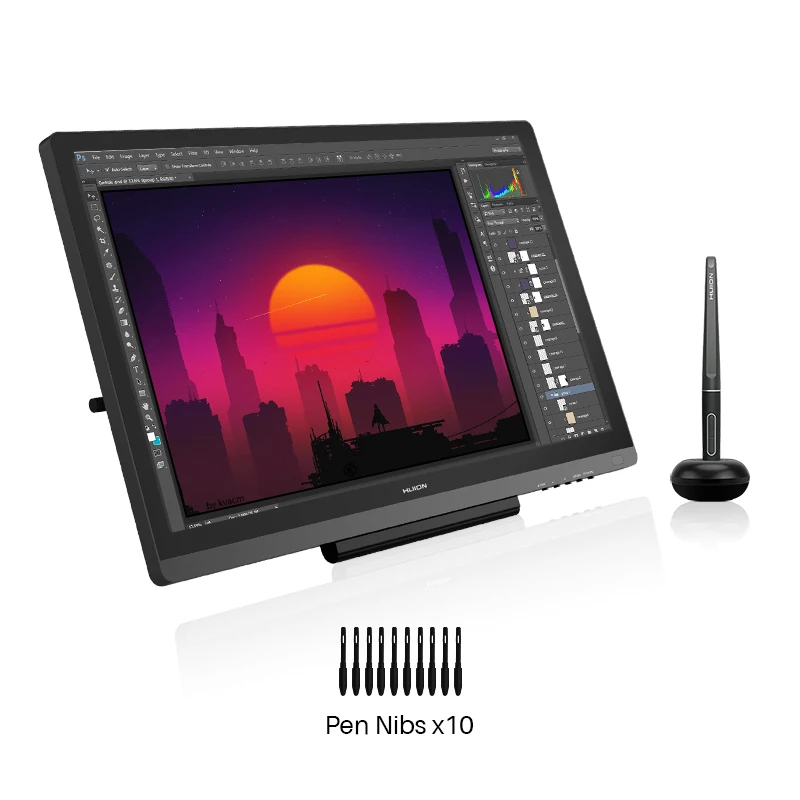 Графический планшетный монитор HUION Kamvas 20 19,5 дюймов без батареи 8192 Уровней Pen IPS с AG-стеклом 120% sRGB Pen Tablet Monitor