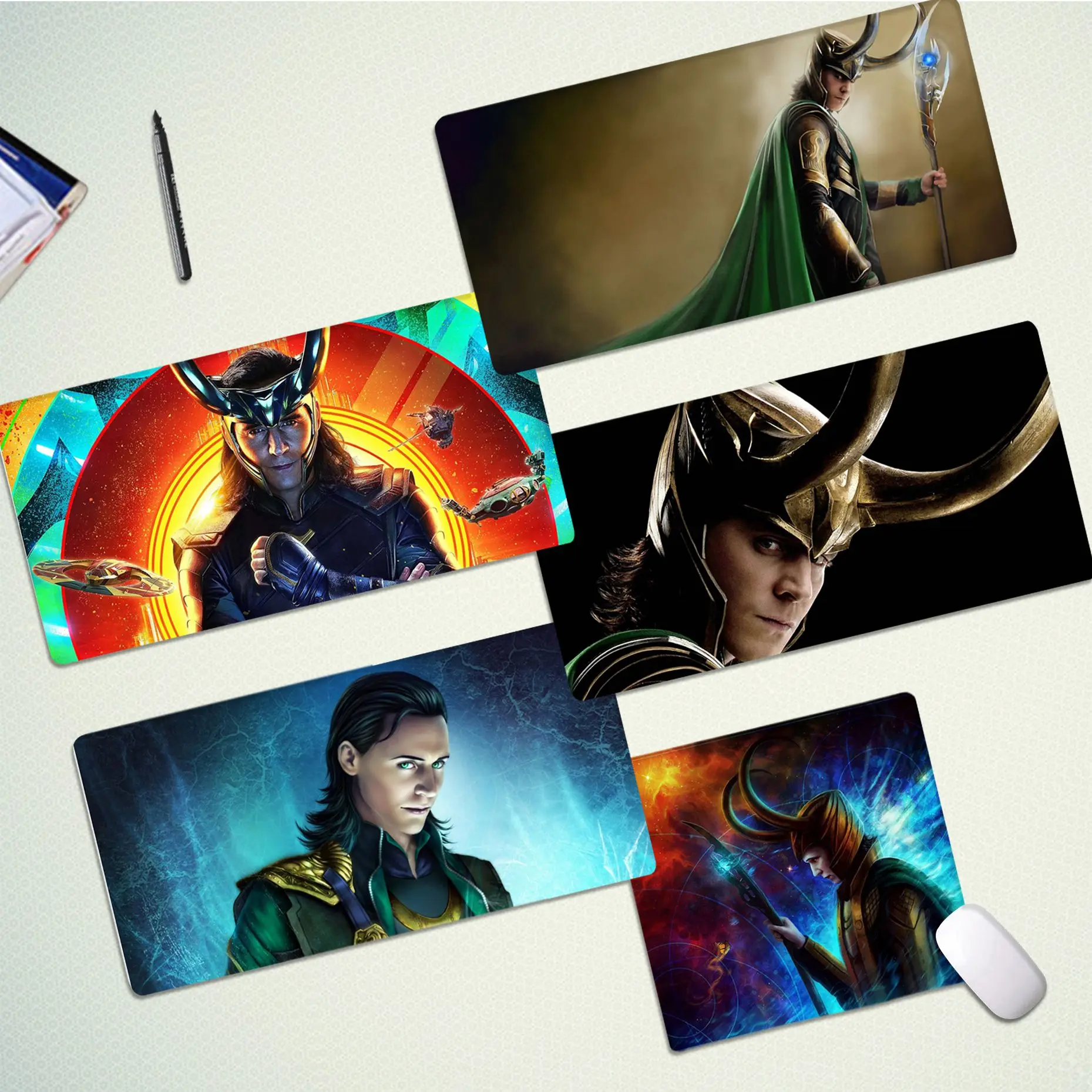 Disney Marvel Tv Play Loki В наличии Большой игровой коврик для мыши XL Размер фиксирующей кромки для ПК-плеера CSGO, ноутбука