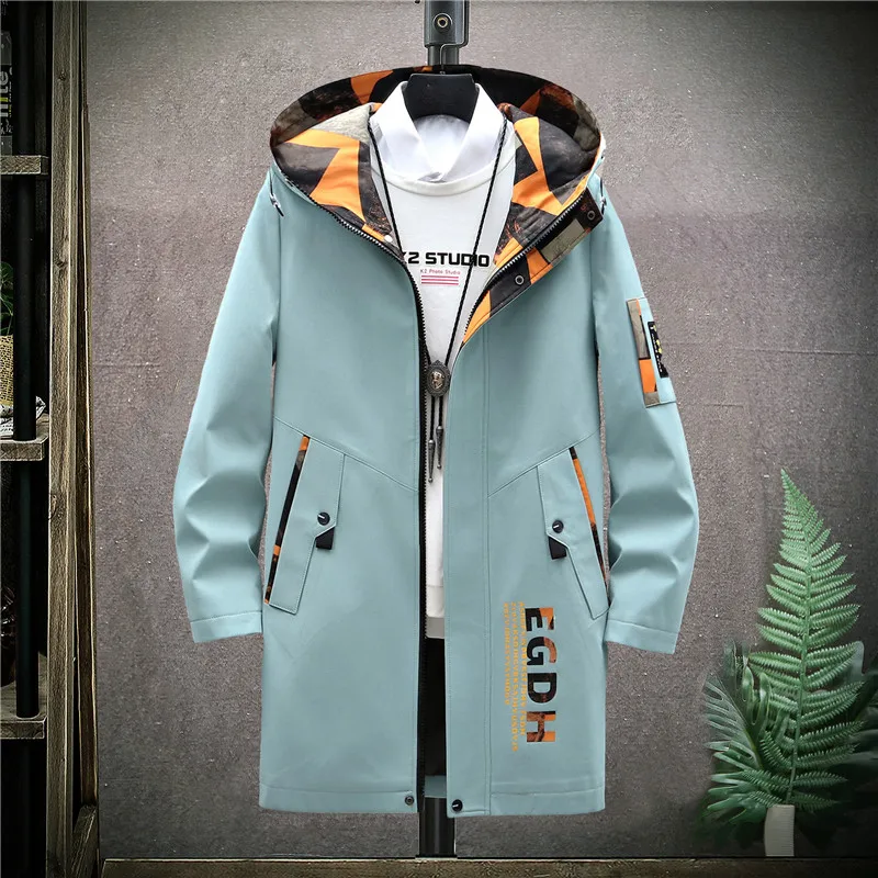 Новейшая мужская куртка, Весенне-осенние мужские куртки с принтом, Модная хлопковая ветровка, Мужской Капюшон, уличная одежда в стиле хип-хоп, пальто