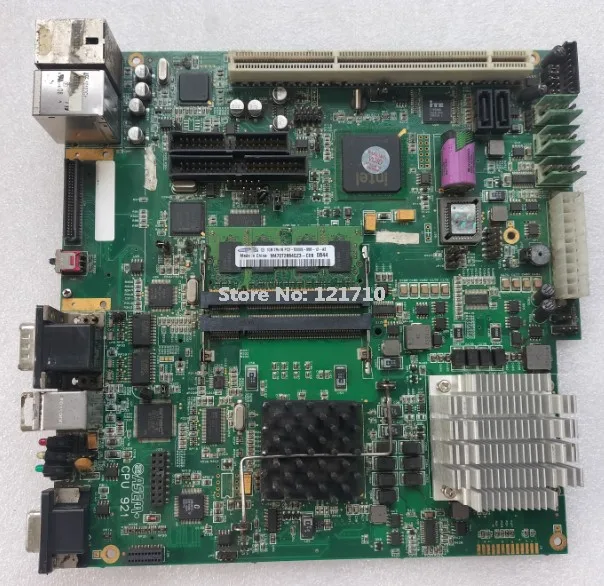 Плата для промышленного оборудования ASEM CPU921 93052200 с радиатором процессора, памятью и слотом PCI