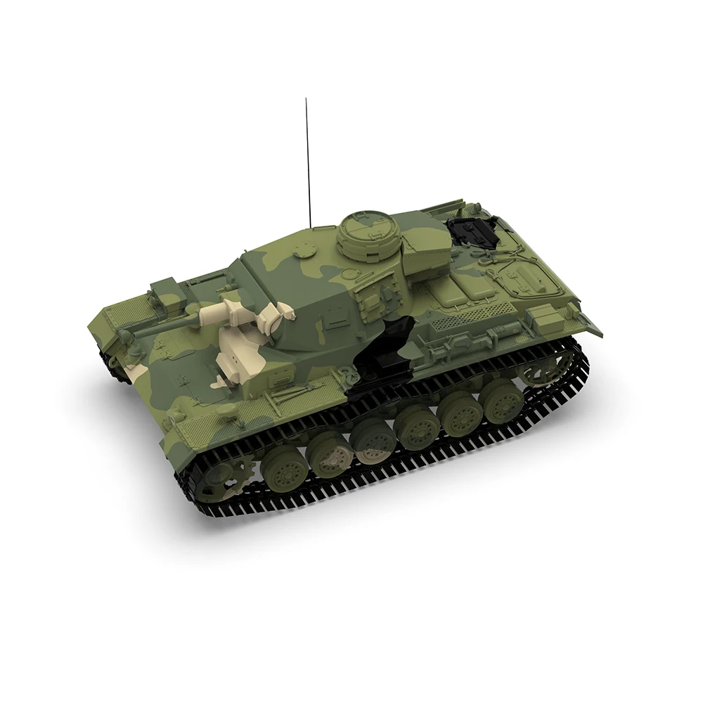 SSMODEL 48713 V1.7 1/48 Комплект моделей из смолы с 3D-принтом PzKpfwIII Medium Tank J
