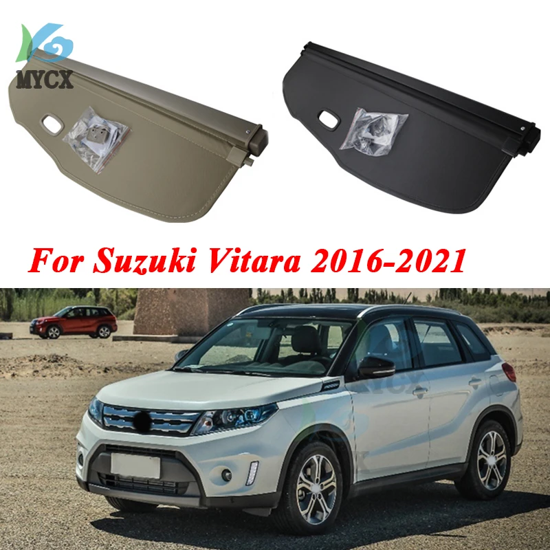 Задняя крышка багажника для Suzuki Vitara 2016-2021 Высококачественный автомобильный защитный экран Аксессуары черный бежевый