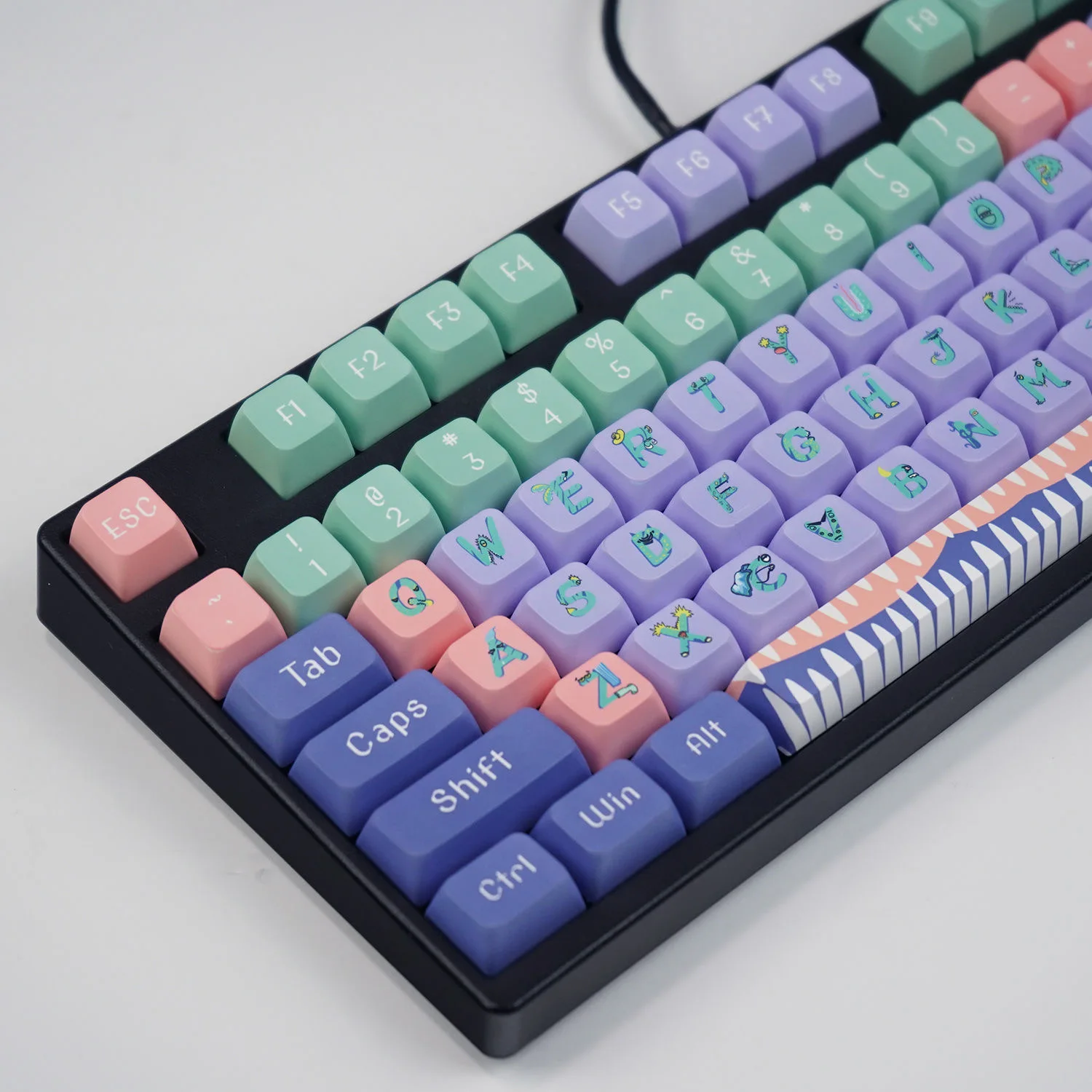 125 Клавиш с Мультяшной Аниме Тематикой Keycaps PBT Dye-SUB DIY Настройка профиля XDA Колпачок для ключей для механической клавиатуры MX Switch
