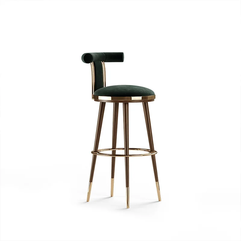 Современный креативный барный стул деревянный барный стул простой модный домашний стул со спинкой дизайнерский стул