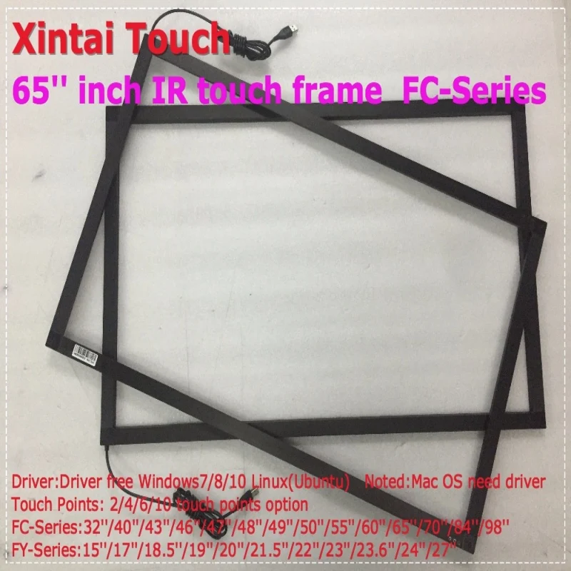 Xintai Touch 65 дюймов, 2 точки ИК сенсорной панели