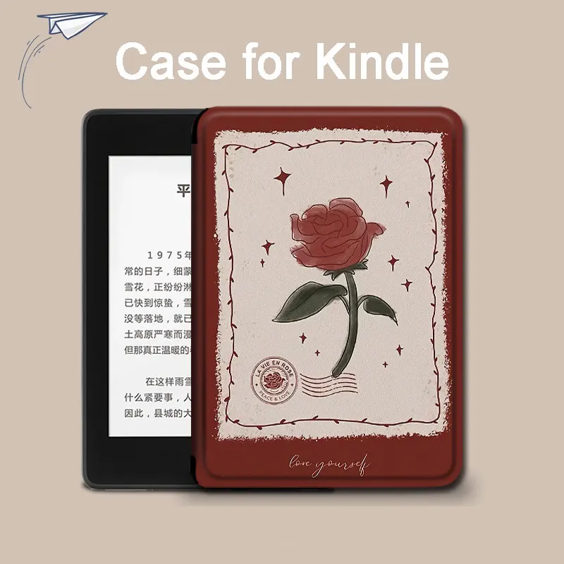 Маленький принц Роз для Amazon Kindle Paperwhite 4 2018 Кожаный Силиконовый Мягкий Чехол для Kindle 658 10th J9G69R Paperwhite5