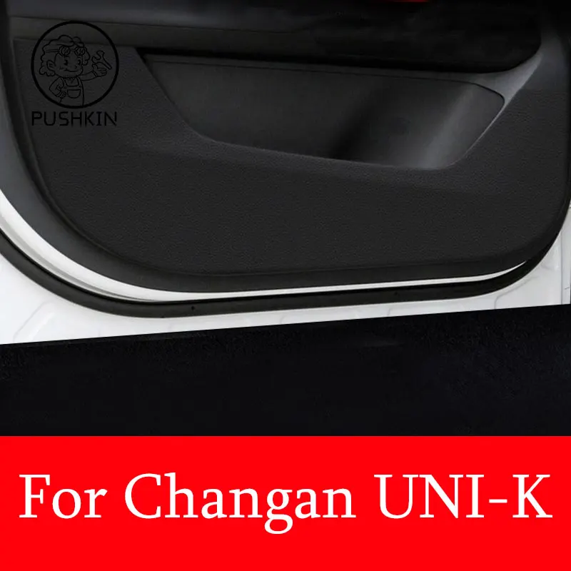 Кожаная Защитная пленка Для автомобильной двери От Ударов Для Changan UNI-K UNIK 2021-2023, Защитные наклейки, Отделка Автомобильных Аксессуаров