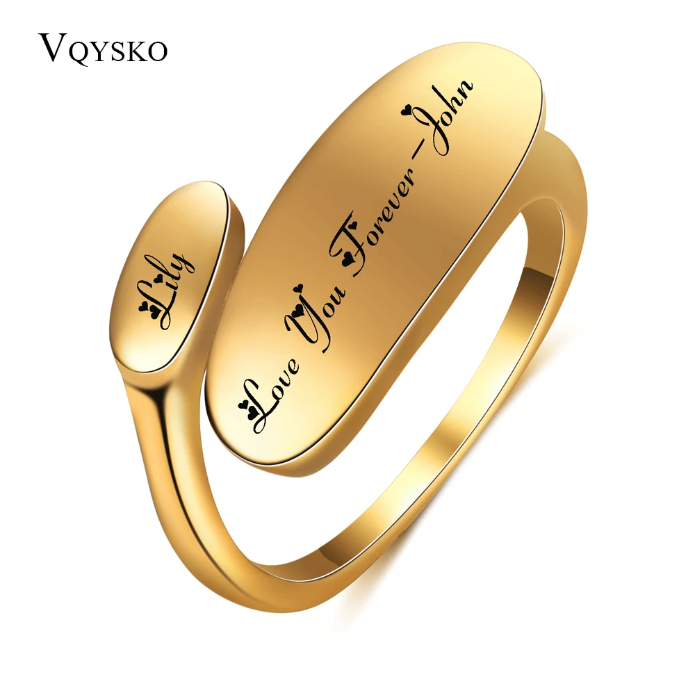 2020 Новые Персонализированные Нерегулярные Золотые Кольца на палец Для Влюбленных, Простое Ювелирное кольцо с Геометрическим Рисунком из Нержавеющей Стали, Для женщин и Мужчин