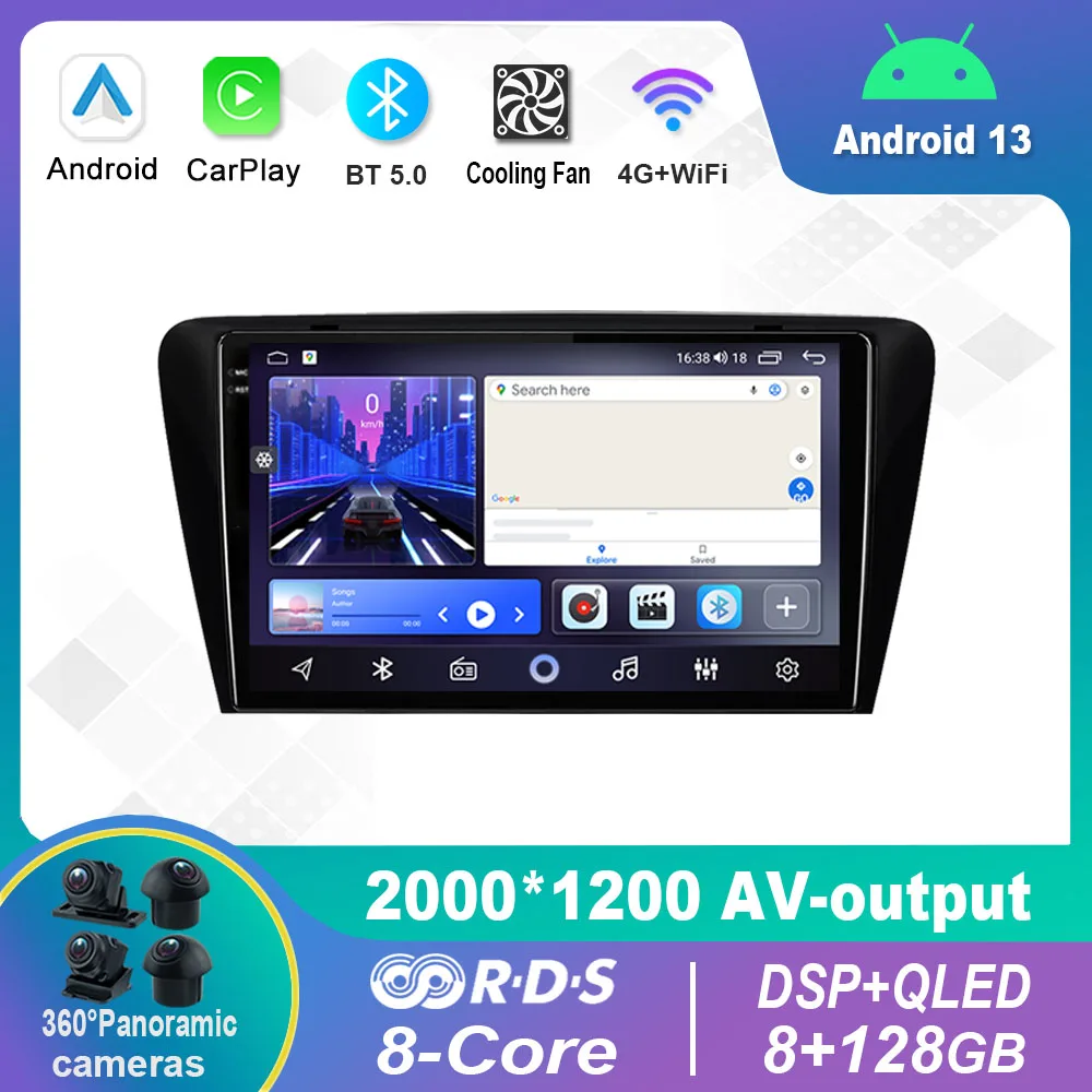 10,1 Дюймов Android 12,0 Для Skoda Superb 3 2013-2018 Мультимедийный Плеер Авто Радио GPS Carplay 4G WiFi DSP Bluetooth