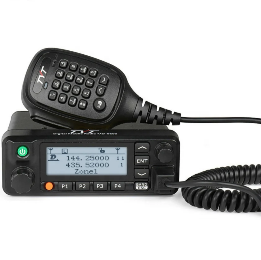 Цифровое мобильное радио TYT MD-9600 walkie talkie dmr, установленный на автомобиле приемопередатчик для автомобиля