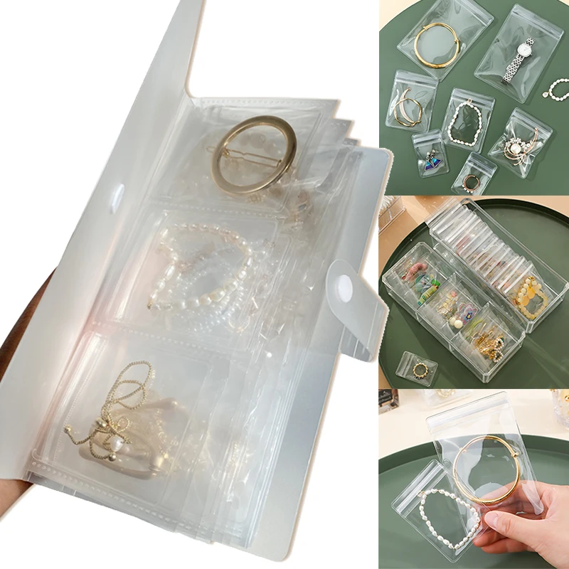 Органайзер для ювелирных изделий с защитой от окисления, Ящик для хранения, Настольный органайзер, прозрачное ожерелье, браслет, кольцо, держатель, сумка для хранения