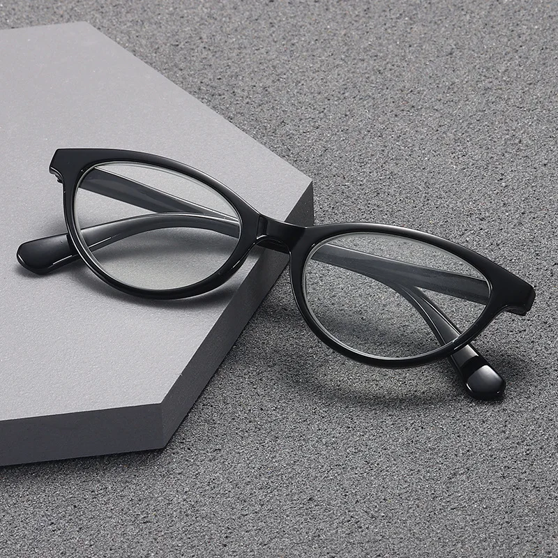Модные маленькие очки для пресбиопии с кошачьими глазками, очки для чтения унисекс из смолы высокой четкости, сверхлегкие очки для чтения оптом