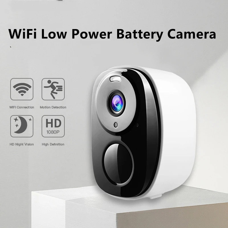 3-Мегапиксельная WiFi Камера HD Night Vision Security Battery Cam 5000mhA Беспроводная IP-Видеокамера Видеонаблюдения На Открытом Воздухе AI Human Home Monitor