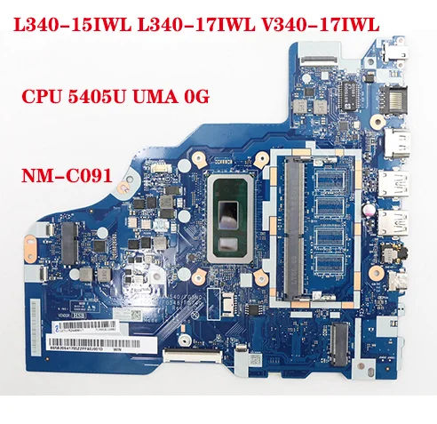 Для Lenovo ideapad L340-15IWL L340-17IWL V340-17IWL материнская плата ноутбука FG5N0 FG540/FG548/FG740 NM-C091 с процессором 5405U UMA 0G