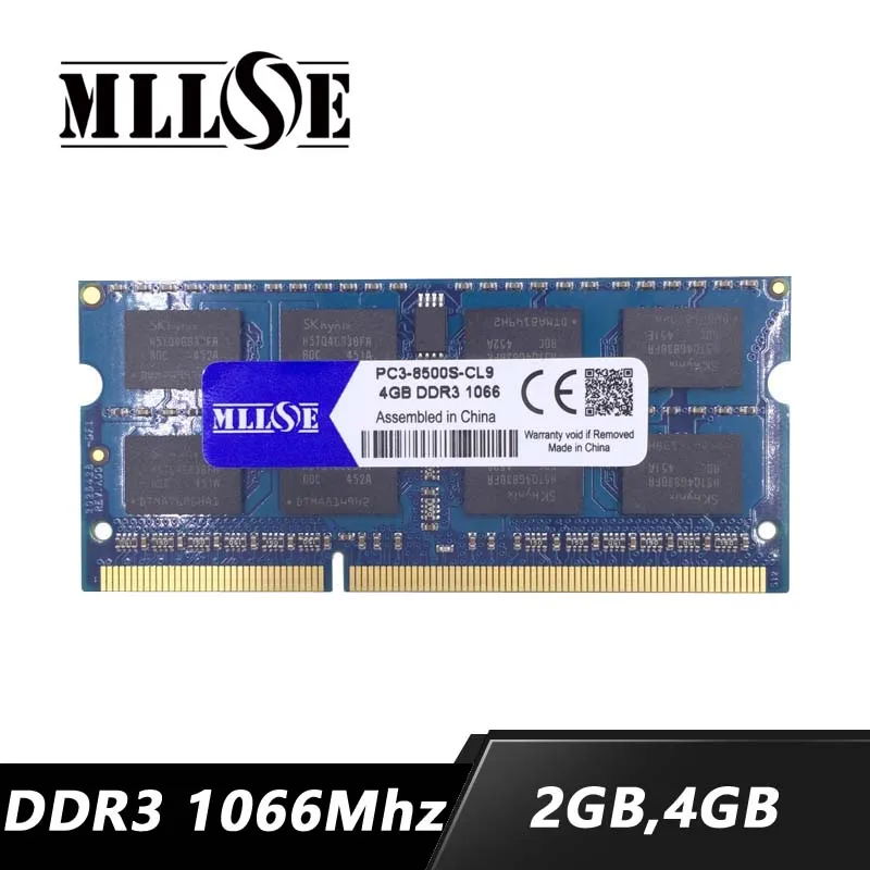 MLLSE оперативная память ddr3 4 гб 2 гб 8 ГБ 1066 МГц pc3-8500 sdram для ноутбука, ddr3 оперативная память 4 ГБ 2 ГБ 1066 pc3 8500 ноутбук, ddr 3 ddr3 4 ГБ 4g 1066