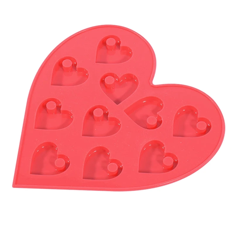 Маленькие силиконовые формы для брелоков в форме сердца для изготовления подвесок своими руками