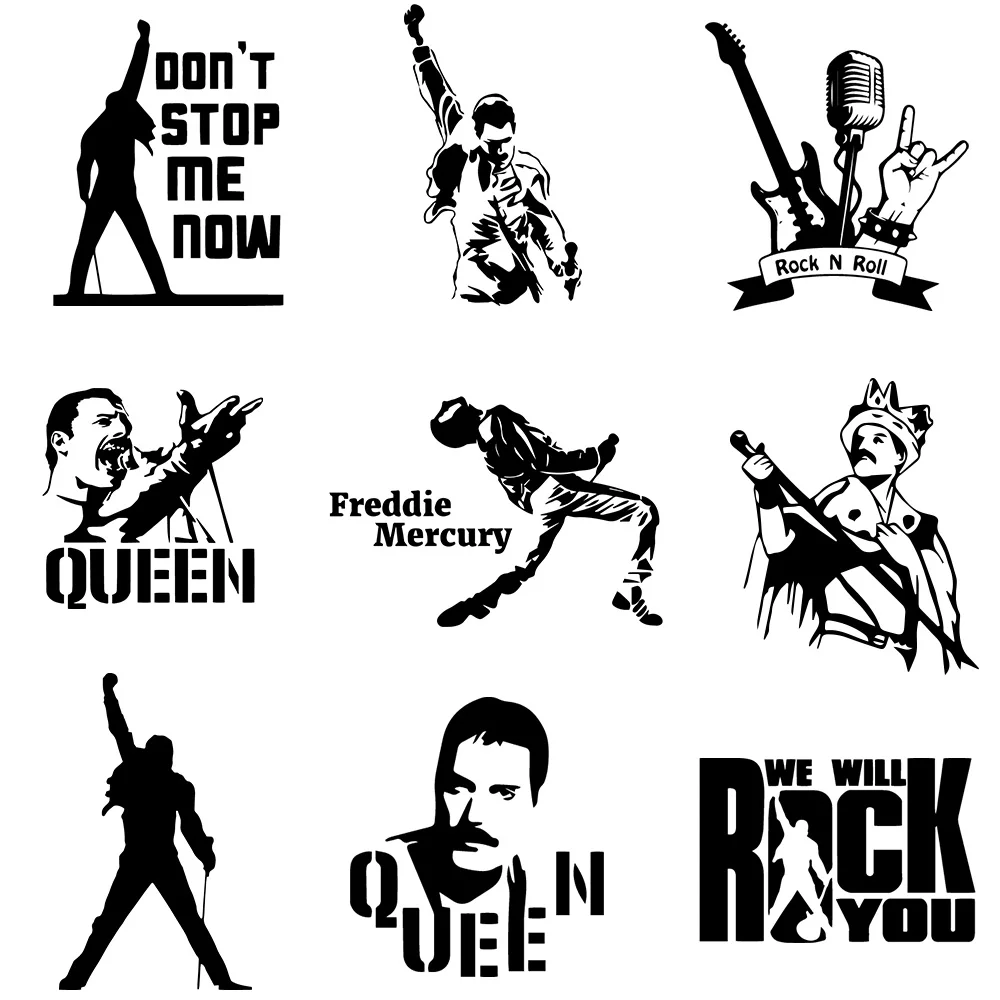 Модная наклейка на автомобиль Freddie Mercury Queen Band, автомобильные наклейки, крышка масляного бака, автомобильные аксессуары для укладки и виниловая наклейка