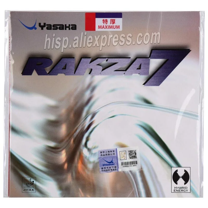оригинальная резина для настольного тенниса yasaka RAKZA 7 soft и RAKZA 7, изготовленная из энергетической резины для ракетки для настольного тенниса