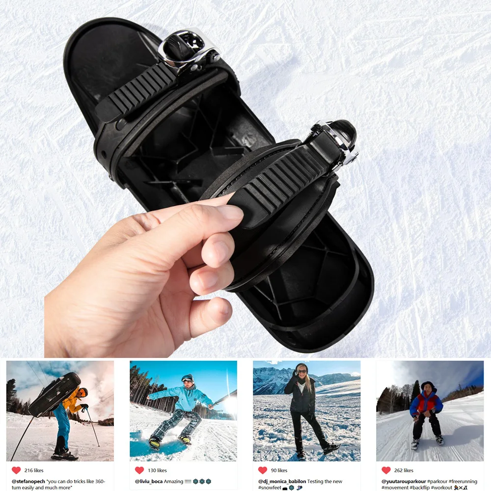 Мини-лыжи, Сноуборды для снега, Лыжи для зимней обуви, Короткие Сноуборды, Сноубордические доски, Портативная и легкая Лыжная обувь, Спорт на открытом воздухе
