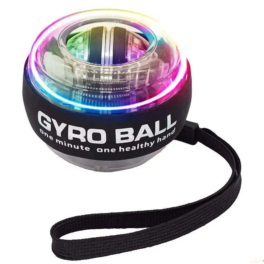 Светодиодный Powerball Гироскопический Силовой Мяч для Запястья, Самозапускающийся Гироскопический Мяч, Гироболл, Тренажер Для Тренировки мышц Рук, Усилитель Упражнений