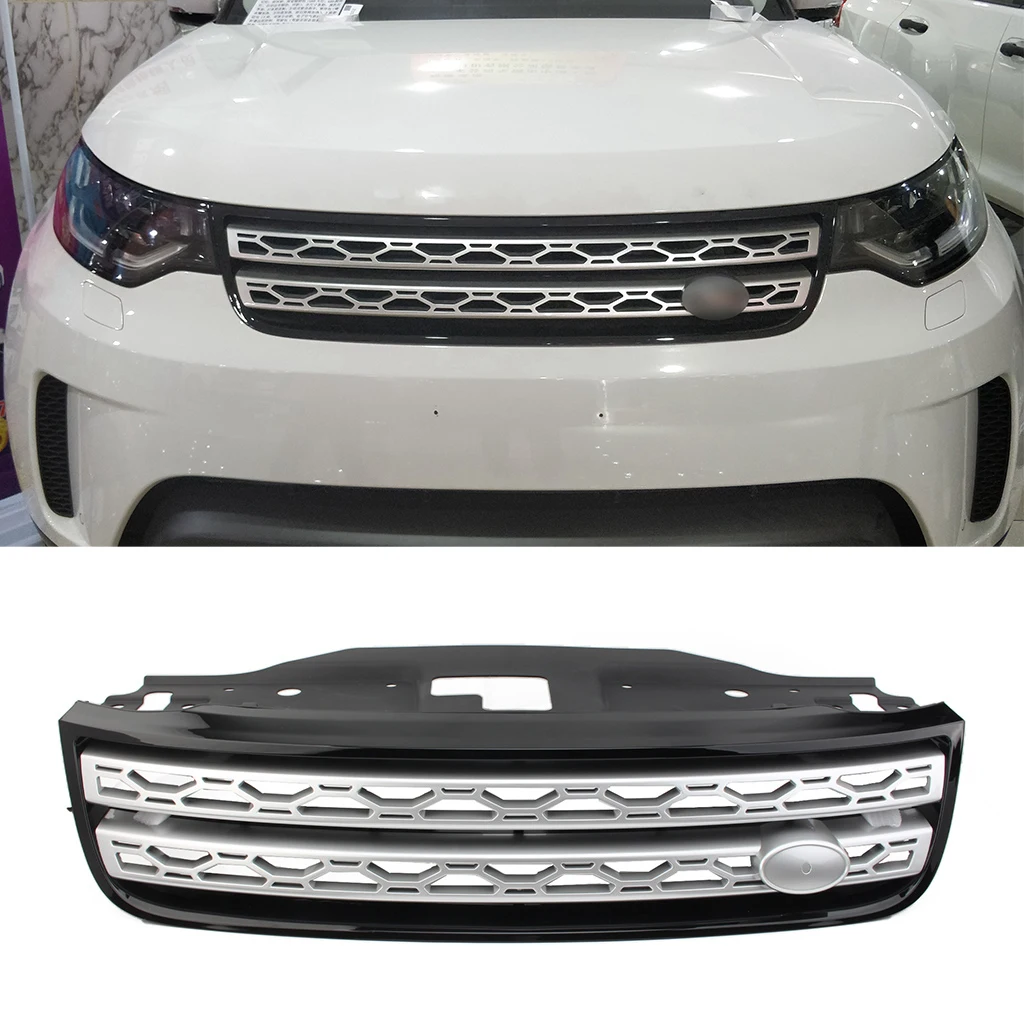 Черная Решетка радиатора Воздухозаборника Переднего бампера автомобиля, пригодная для Land Rover Discovery 5 2017 2018 2019 2020 2021 Автомобильные Аксессуары