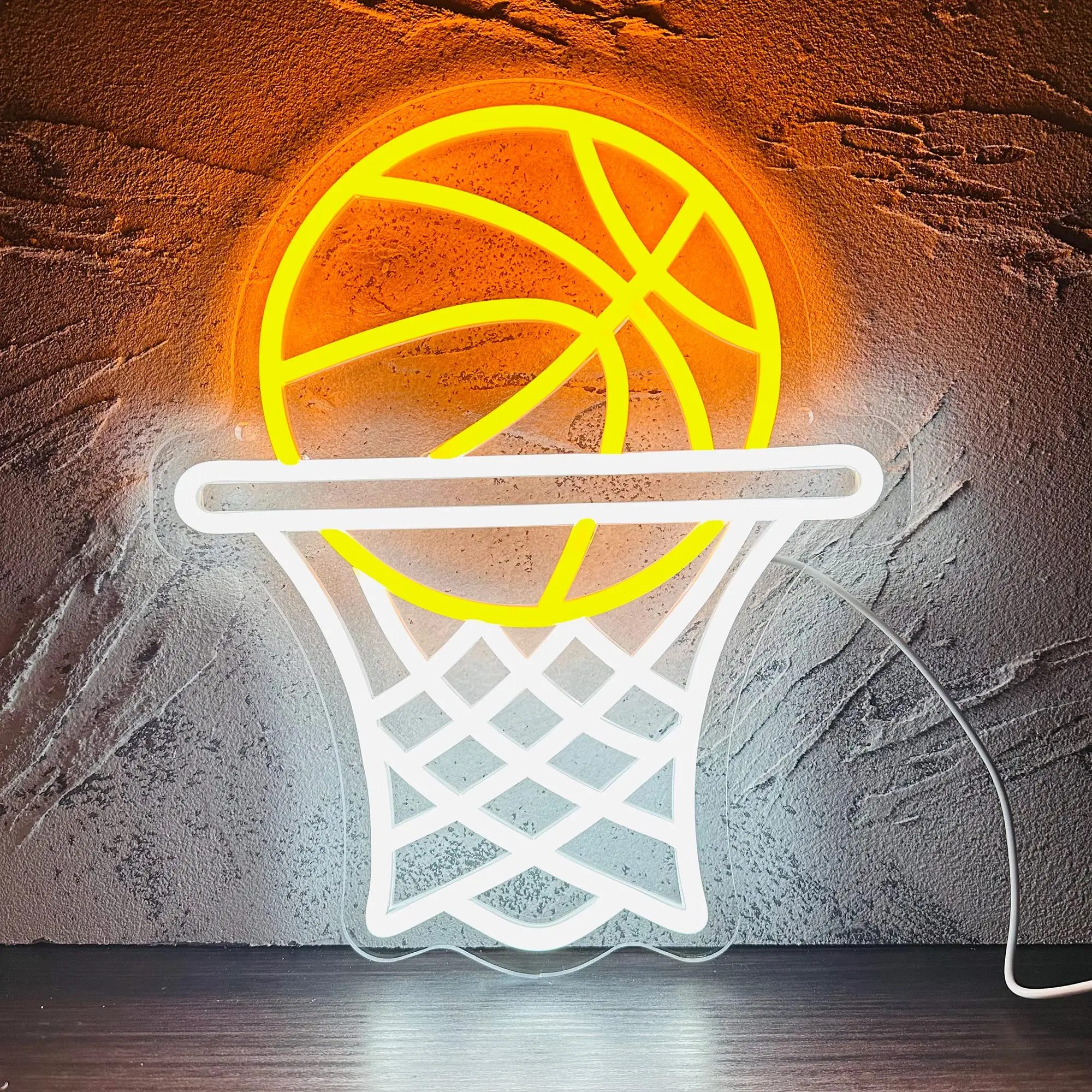 Баскетбольное кольцо, Неоновые Вывески для баскетболистов/болельщиков, Ворота на щите, светодиодные вывески для декора игровой комнаты в спальне