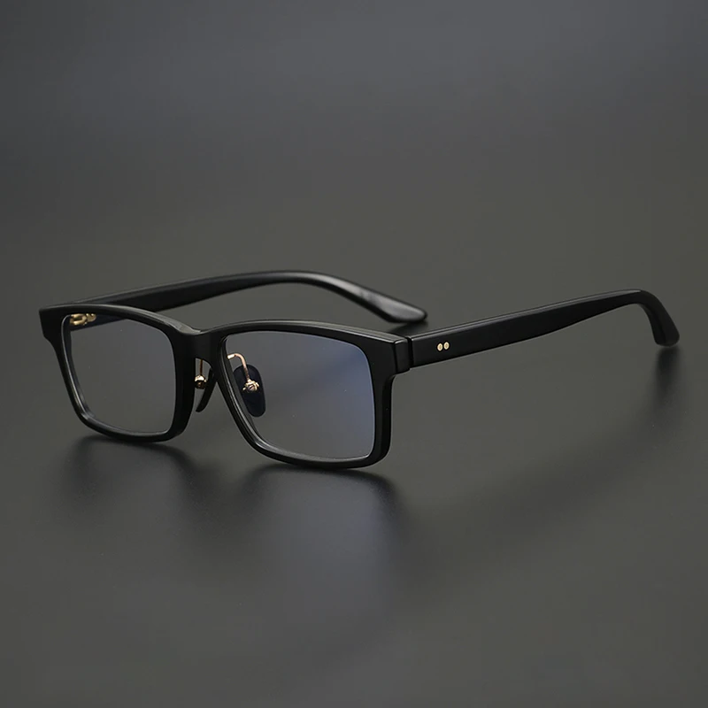 2023 Новые Модные Квадратные очки для мужчин и женщин Ручной работы из натурального Рога Буйвола, Оптическая оправа для чтения, Классическая Повседневная Оправа для очков