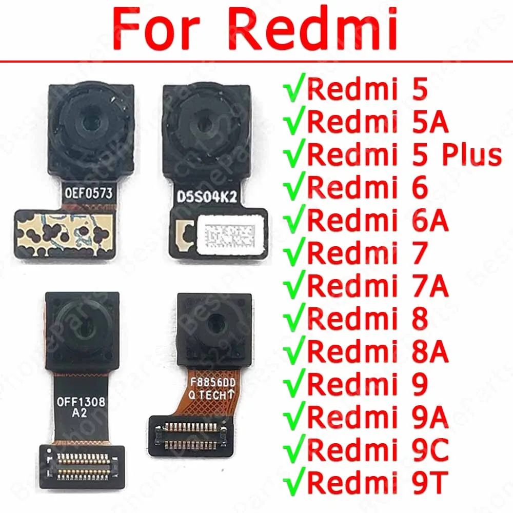 Для Xiaomi Redmi 5 Plus 5A 6 6A 7 7A 8 8A 9 9A 9C 9T Модуль Фронтальной камеры для Селфи с фронтальной Небольшой облицовкой Flex Оригинальные Запасные Части
