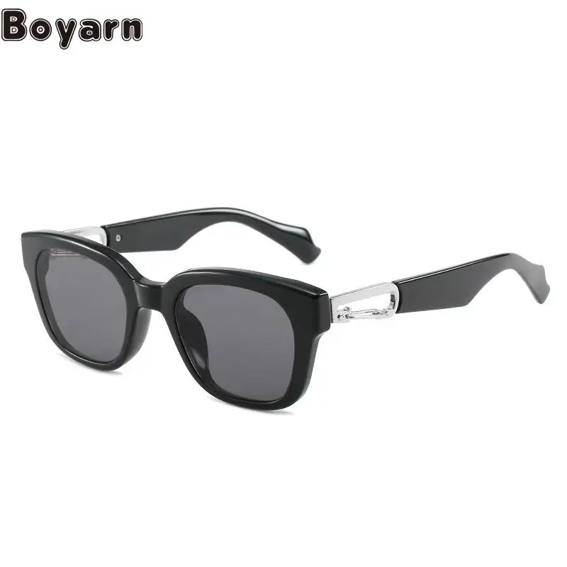 Солнцезащитные очки Boyarn New Box Trend Корейская версия, чистая красная защита от ультрафиолета, солнцезащитные очки для вождения