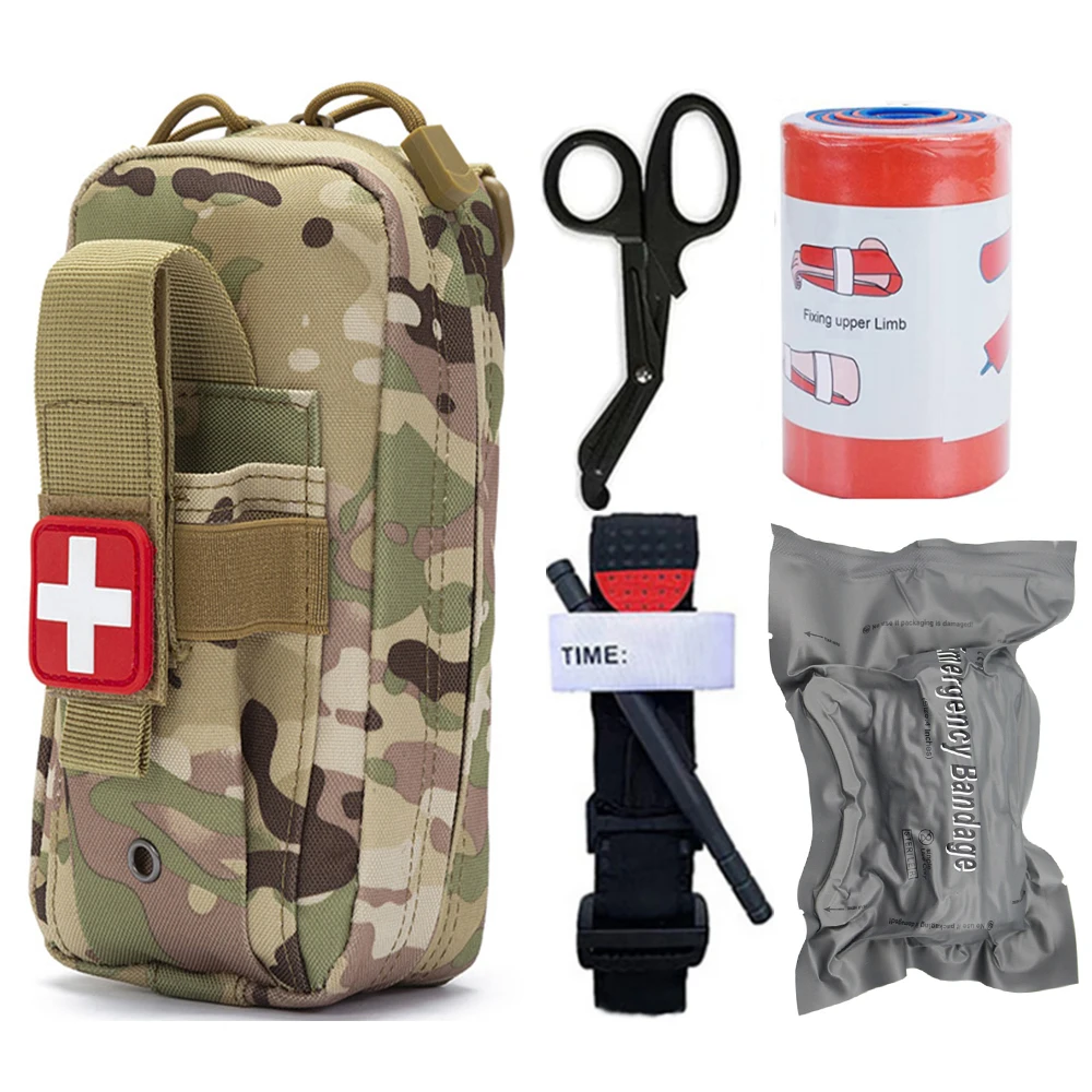 Аварийное снаряжение для выживания, тактическая аптечка первой помощи, сумка для военного управления, походное снаряжение, гемостатический бинт, набор для раны
