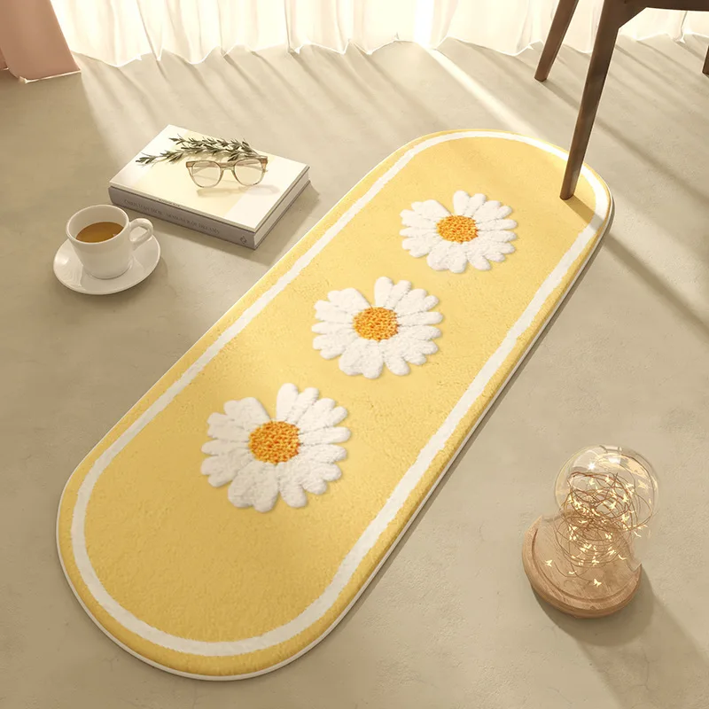 INS Пушистое Прикроватное Одеяло, Коврик для спальни, Водопоглощающий коврик для ванной в японском стиле, Домашний ковер для гостиной, Современный детский ковер Ki