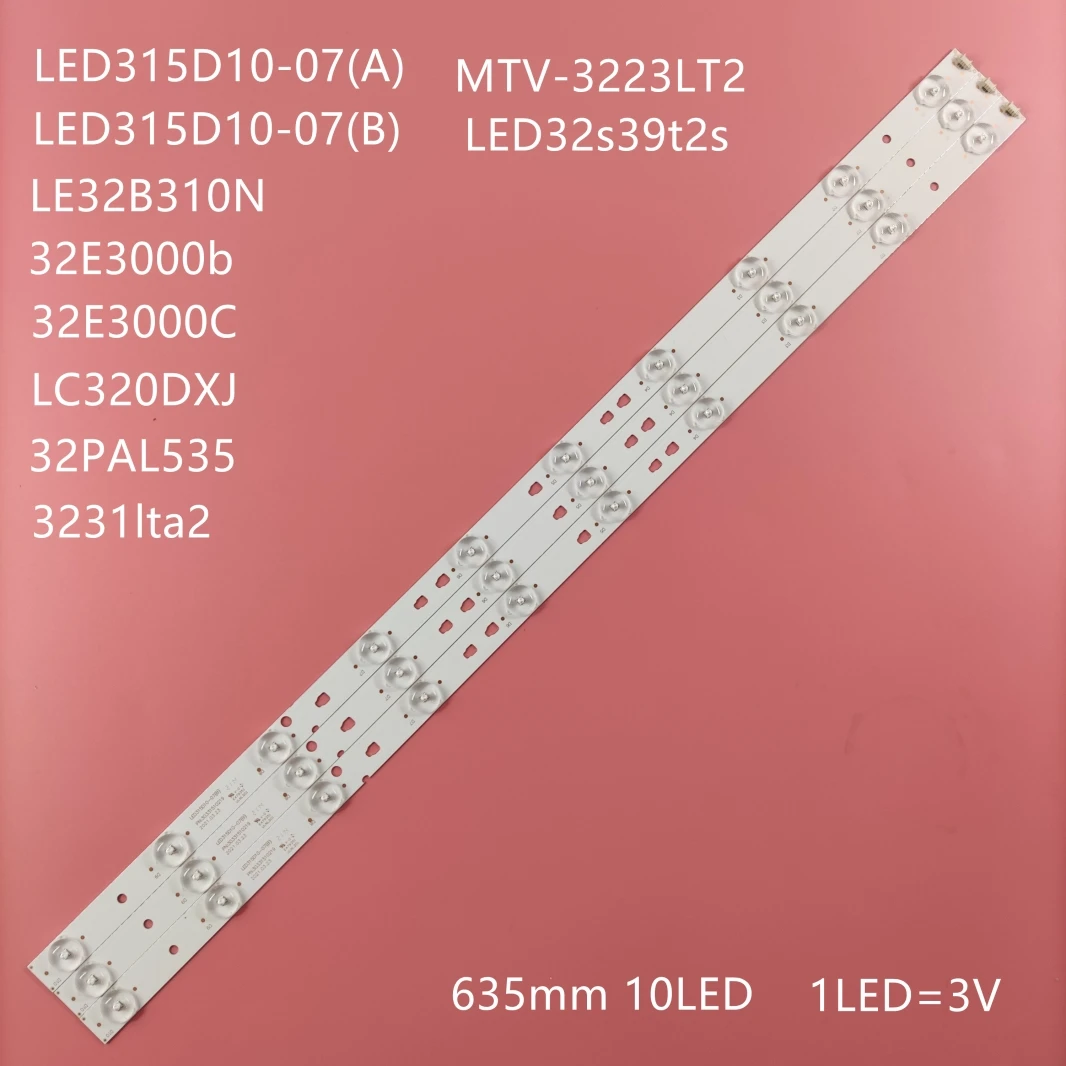 Телевизионные лампы, светодиодные полосы Подсветки Для MTV-3231LTA2 LE32B310N LE32B8000T LE32B8500T, Комплект светодиодных полос LED315D10-07 (B)