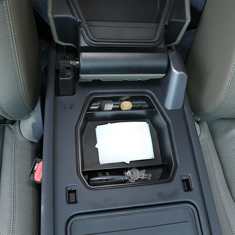 Автомобильный Подлокотник Коробка для хранения, Коробка для хранения Центральной консоли Органайзер для интерьера для Land Rover Defender 20-23 аксессуары