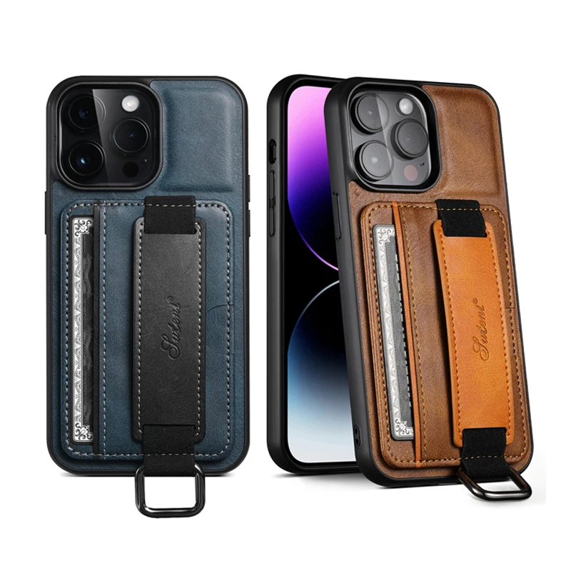Для iPhone 13Pro 14Plus Max, Роскошные чехлы для телефонов из высококачественной кожи, Простой кошелек, модный держатель для кредитных карт, сумка-чехол