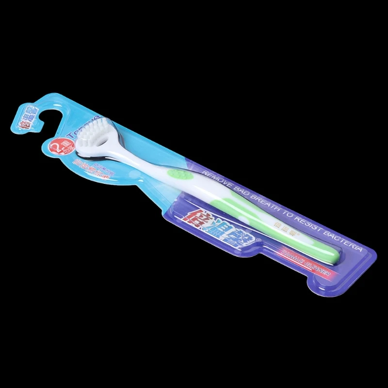 Двухсторонний очиститель для ухода за зубами, Щетка-Скребок Для чистки языка, инструмент для здоровья Дыхания C1FF