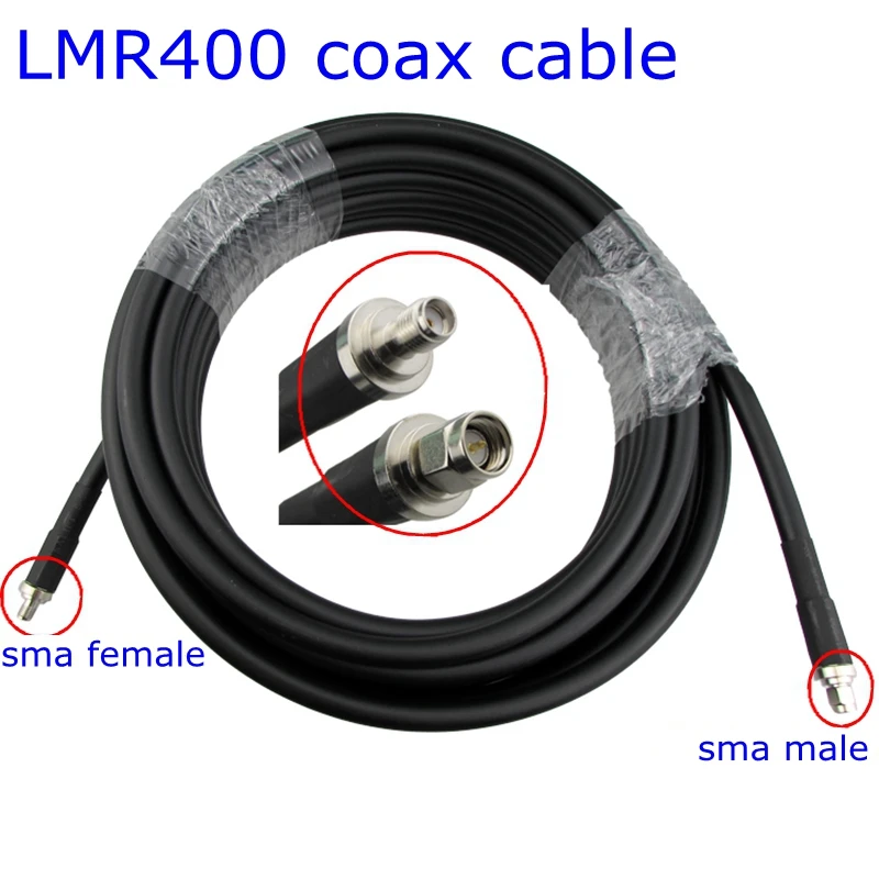 Коаксиальный кабель LMR400 SMA с гнездовым разъемом к штекерному разъему SMA SMA с гнездовым обжимом SMA для Антенны LMR-400 с косичкой Радио