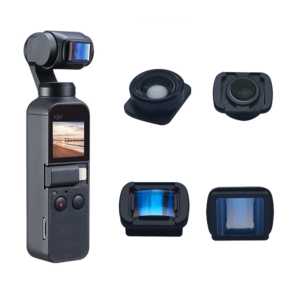 Анаморфный широкоугольный объектив для Видеосъемки Видеоблогов Простая Установка Объектива для DJI Osmo Pocket 1/2 Handheld Gimbal Accessories