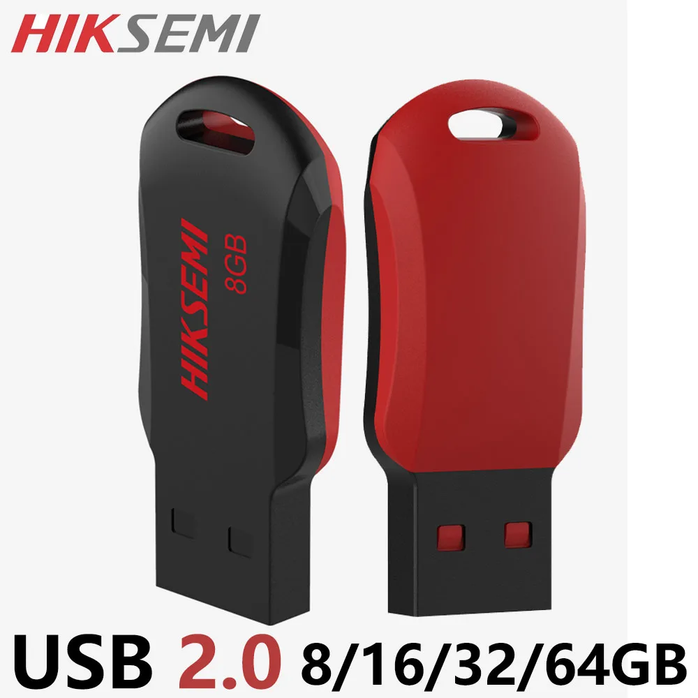 HIKSEMI USB 2,0 Черный и Красный Высокоскоростной Флэш-Накопитель Pen Drive Водонепроницаемый флэш-диск Mini Memory Sticks 64 ГБ U-Диск Pen Drive