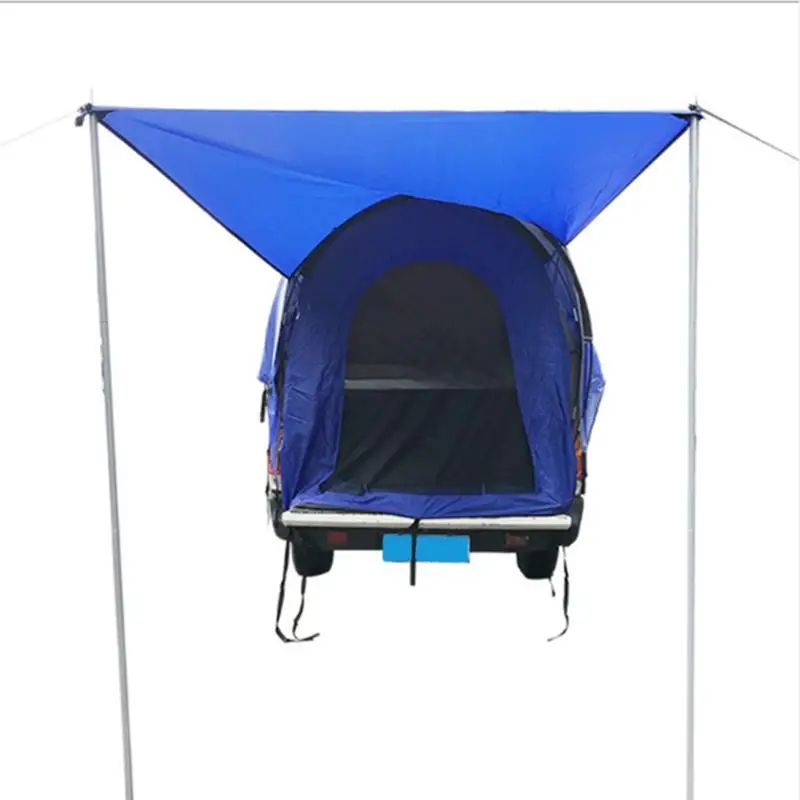 Палатка для грузовика для Кемпинга Двухслойные Палатки для пикапов на 2 персоны 190T Огнестойкая Полиэфирная палатка, простая в сборке